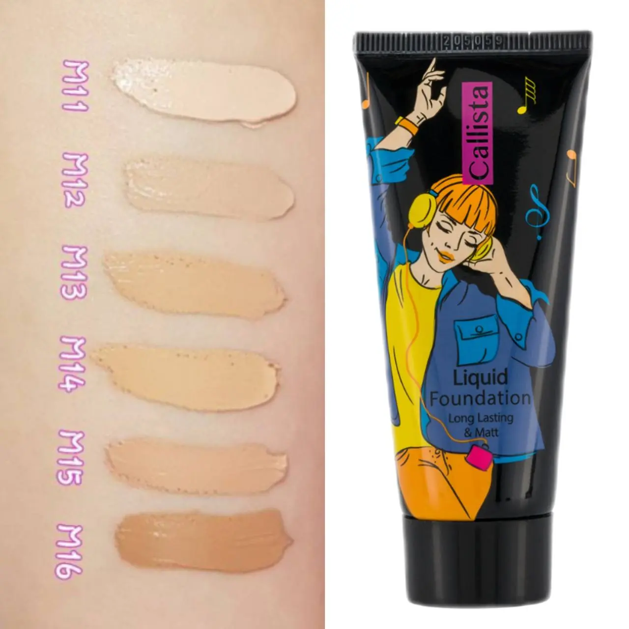 کرم پودر مات کالیستا مدل Long Lasting